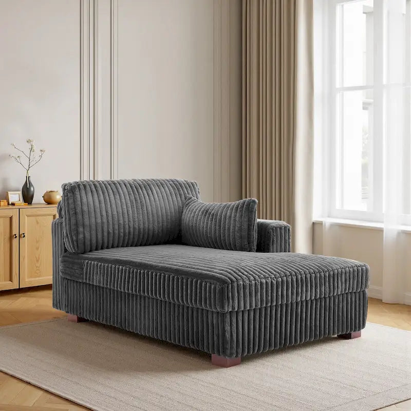 Übergroßes Sofa mit Recamiere (rechtsseitig)