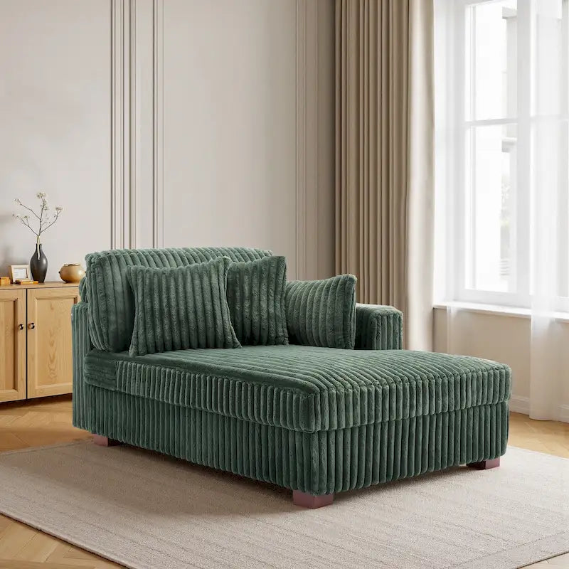 Übergroßes Sofa mit Recamiere (rechtsseitig)