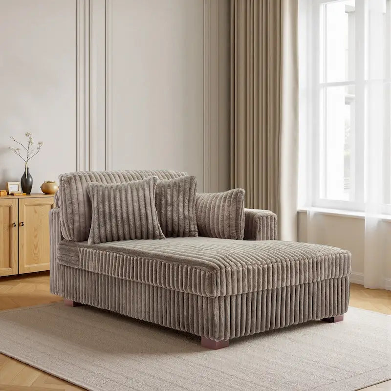 Übergroßes Sofa mit Recamiere (rechtsseitig)