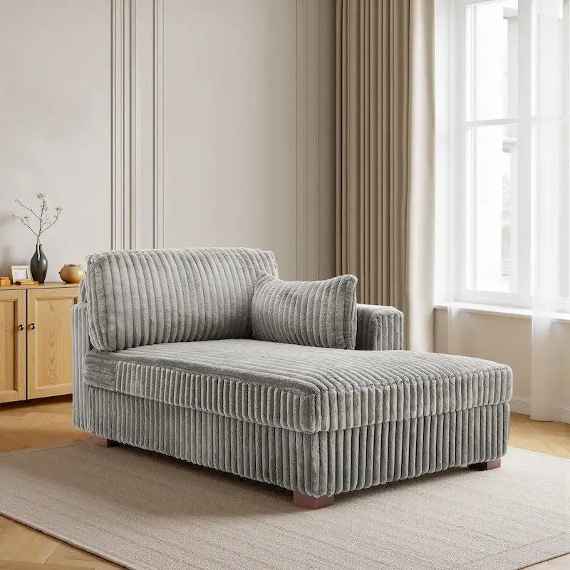 Übergroßes Sofa mit Recamiere (rechtsseitig)