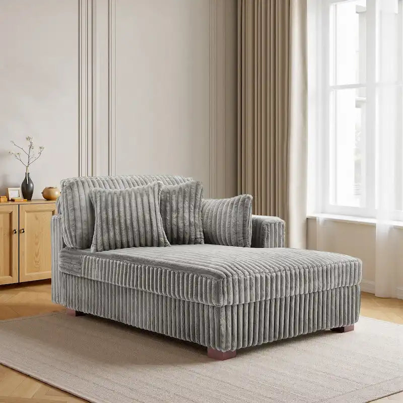 Übergroßes Sofa mit Recamiere (rechtsseitig)