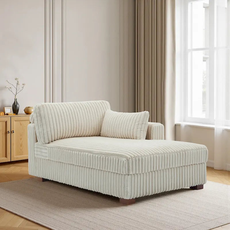 Übergroßes Sofa mit Recamiere (rechtsseitig)