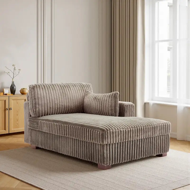 Übergroßes Sofa mit Recamiere (rechtsseitig)
