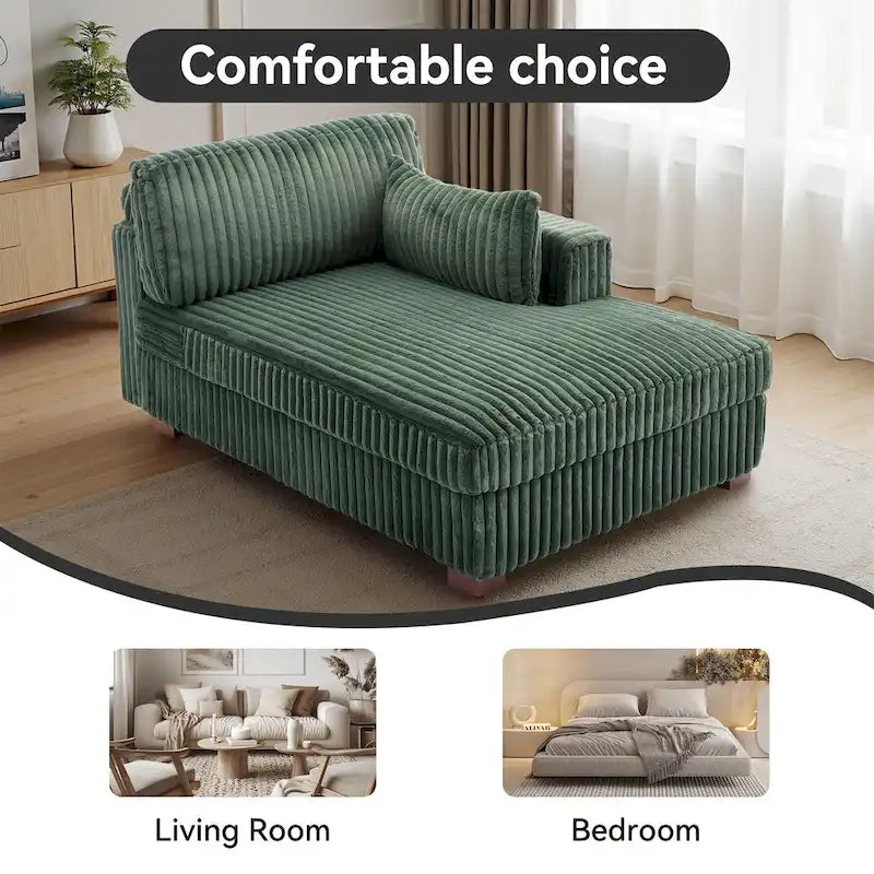Übergroßes Sofa mit Recamiere (rechtsseitig)