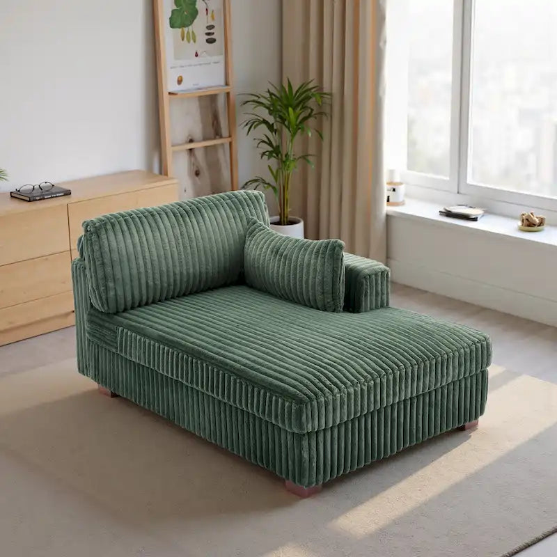 Übergroßes Sofa mit Recamiere (rechtsseitig)