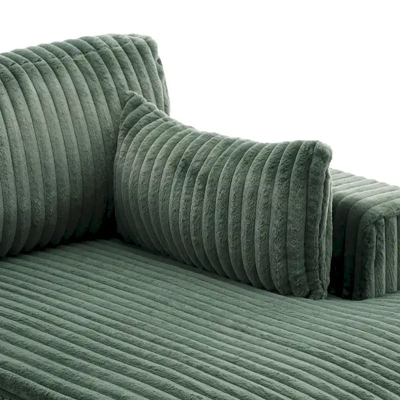 Übergroßes Sofa mit Recamiere (rechtsseitig)