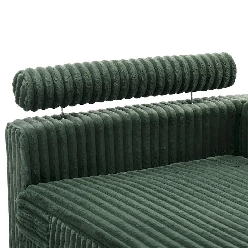 Übergroßes Sofa mit Recamiere (rechtsseitig)
