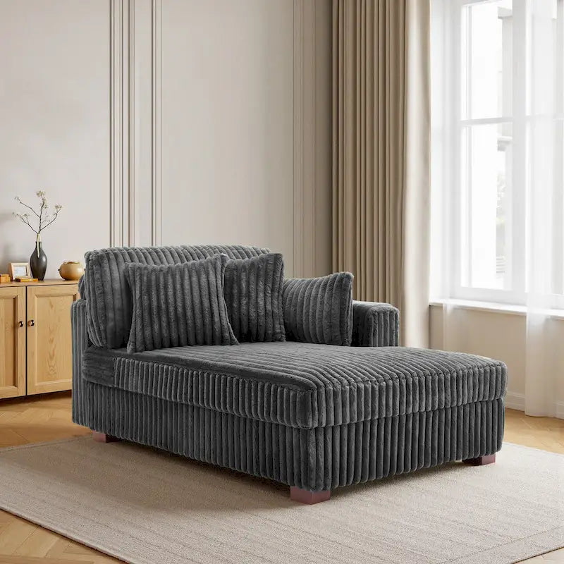 Übergroßes Sofa mit Recamiere (rechtsseitig)