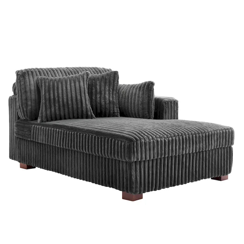 Übergroßes Sofa mit Recamiere (rechtsseitig)