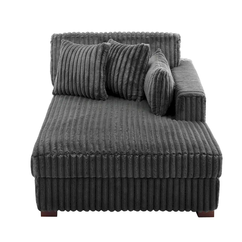 Übergroßes Sofa mit Recamiere (rechtsseitig)