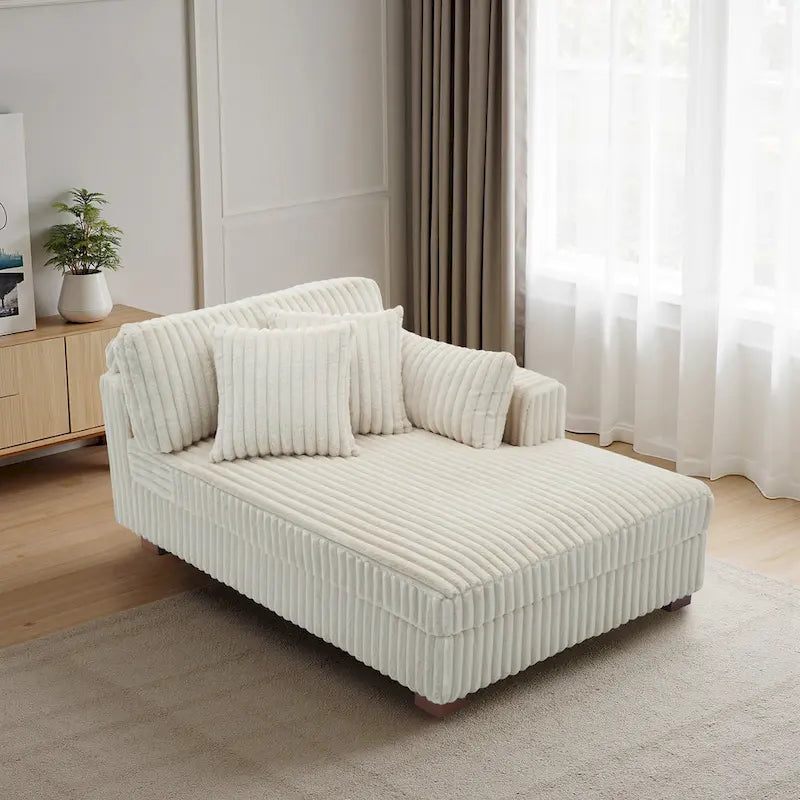 Übergroßes Sofa mit Recamiere (rechtsseitig)
