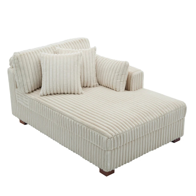 Übergroßes Sofa mit Recamiere (rechtsseitig)