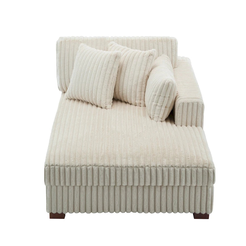 Übergroßes Sofa mit Recamiere (rechtsseitig)
