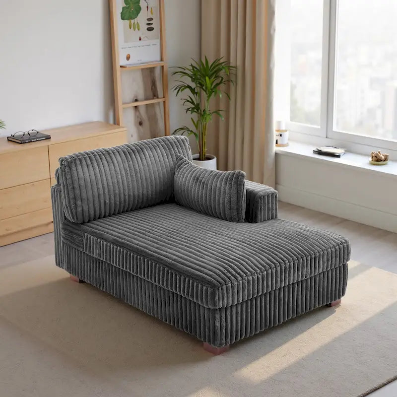Übergroßes Sofa mit Recamiere (rechtsseitig)