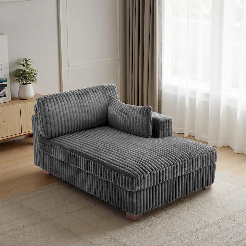 Übergroßes Sofa mit Recamiere (rechtsseitig)