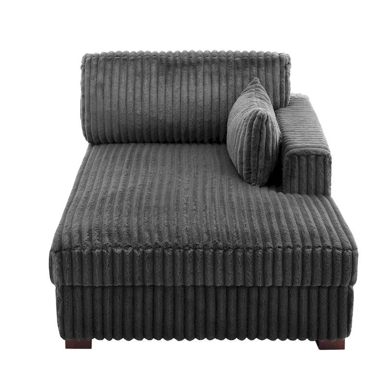 Übergroßes Sofa mit Recamiere (rechtsseitig)
