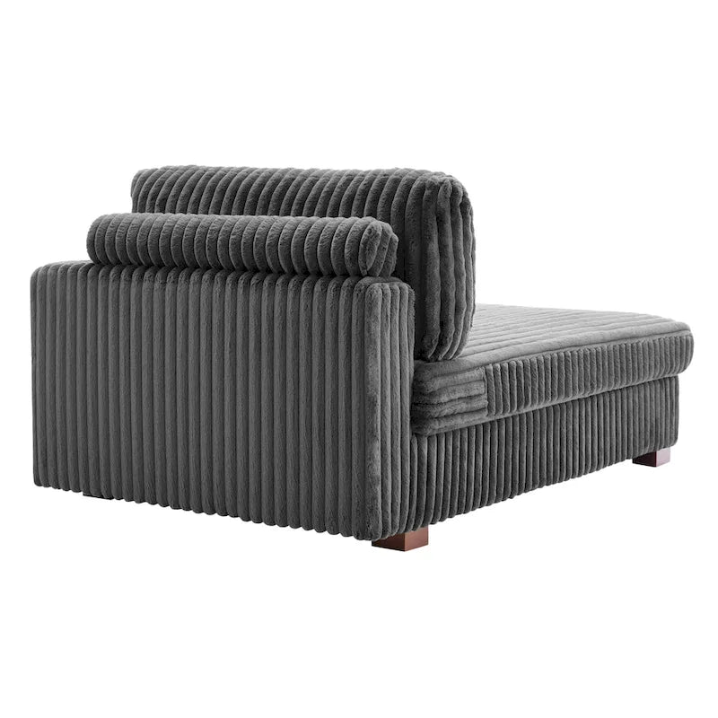 Übergroßes Sofa mit Recamiere (rechtsseitig)