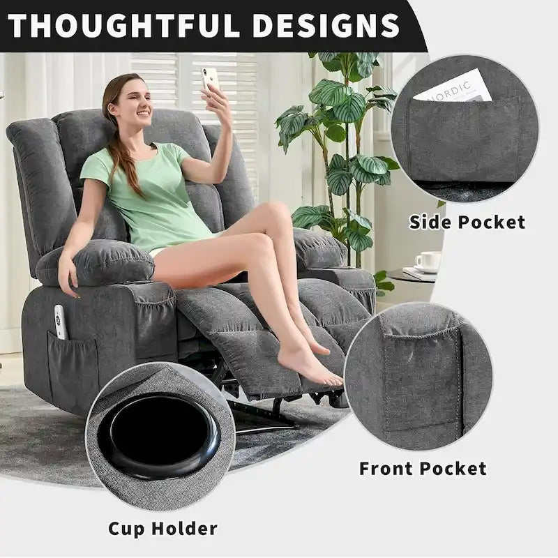 Fernbedienbarer Massagesessel mit Heizfunktion