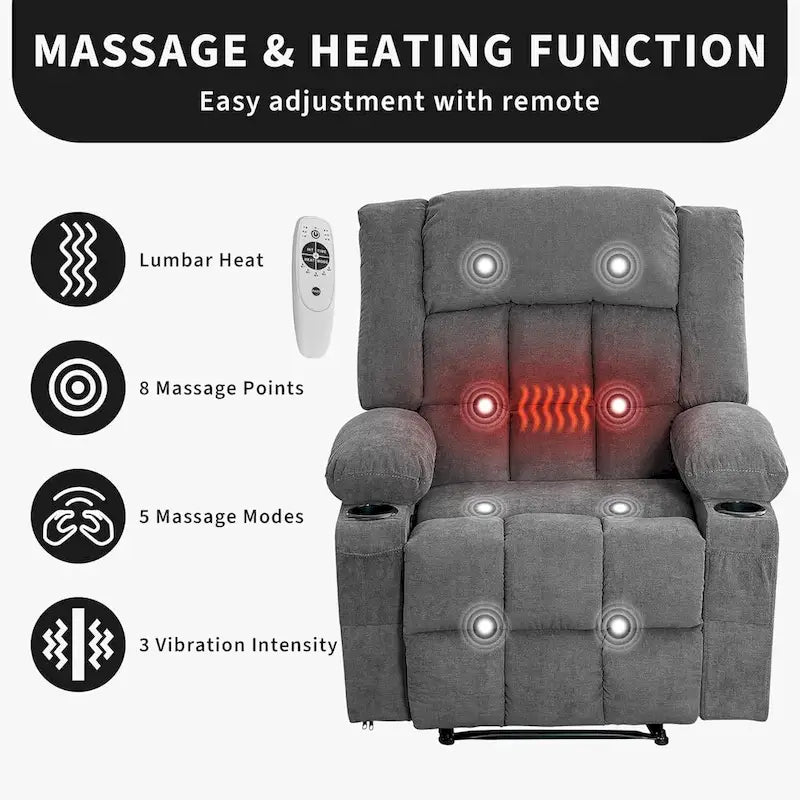 Fernbedienbarer Massagesessel mit Heizfunktion