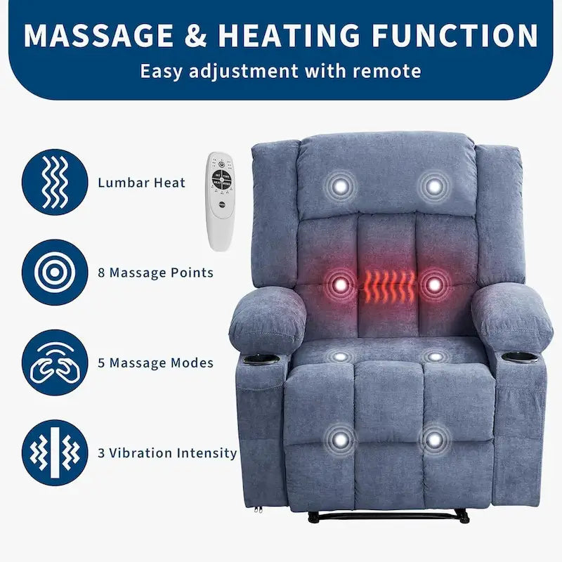 Fernbedienbarer Massagesessel mit Heizfunktion