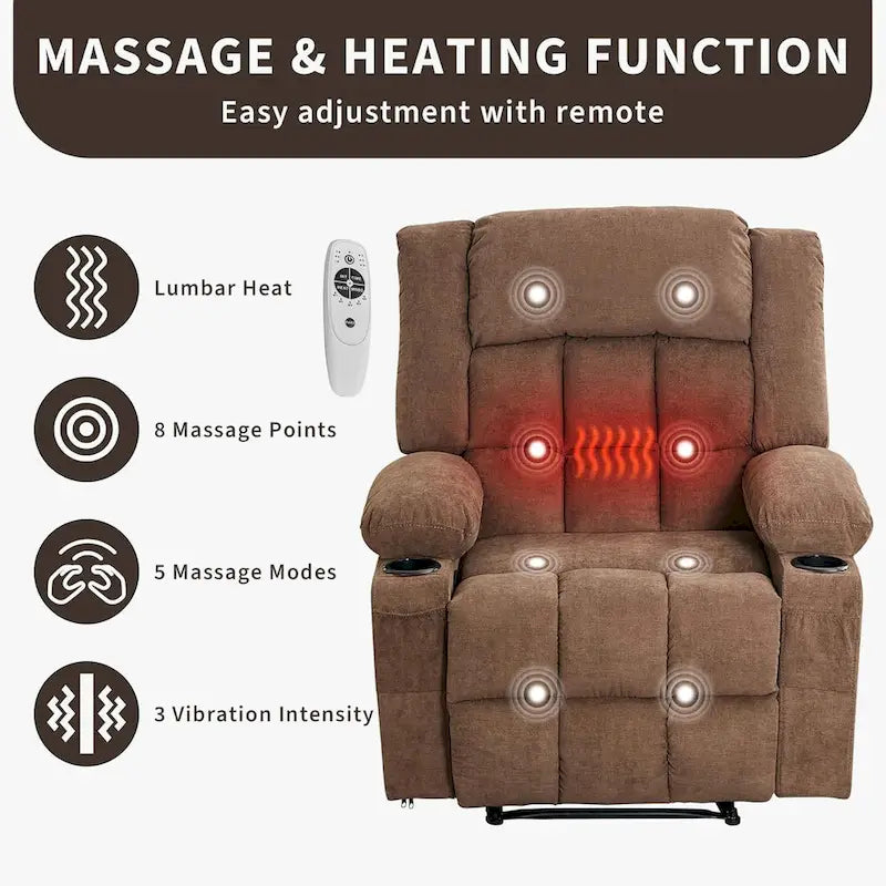 Fernbedienbarer Massagesessel mit Heizfunktion