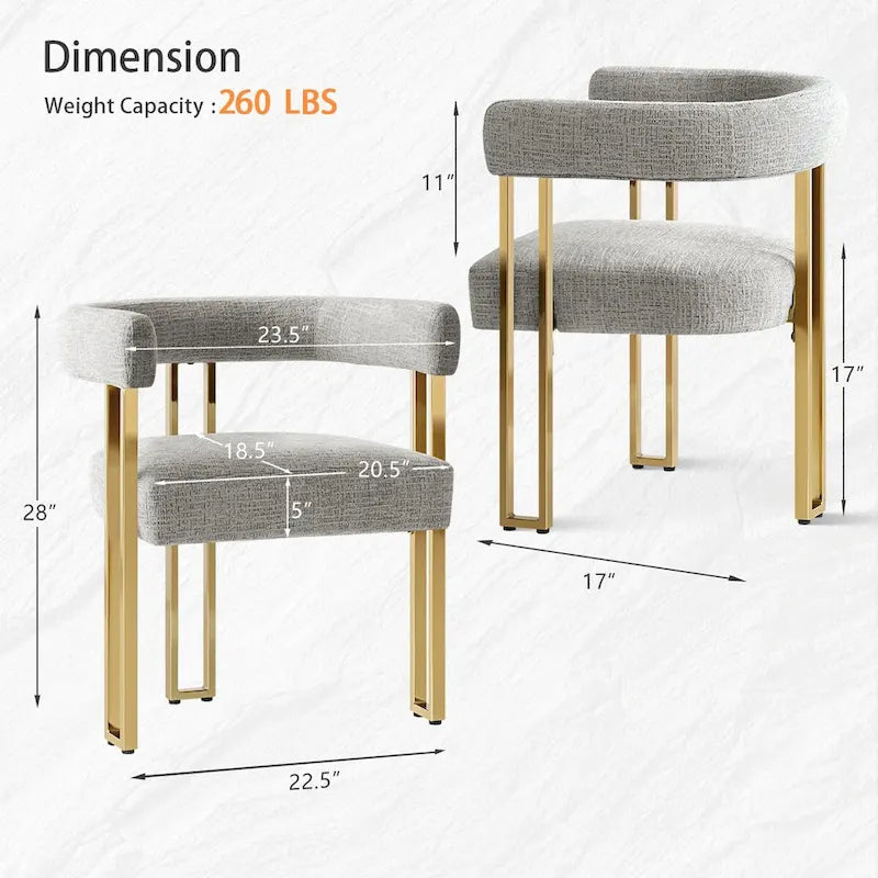 Chenille-Sessel (2er-Set)