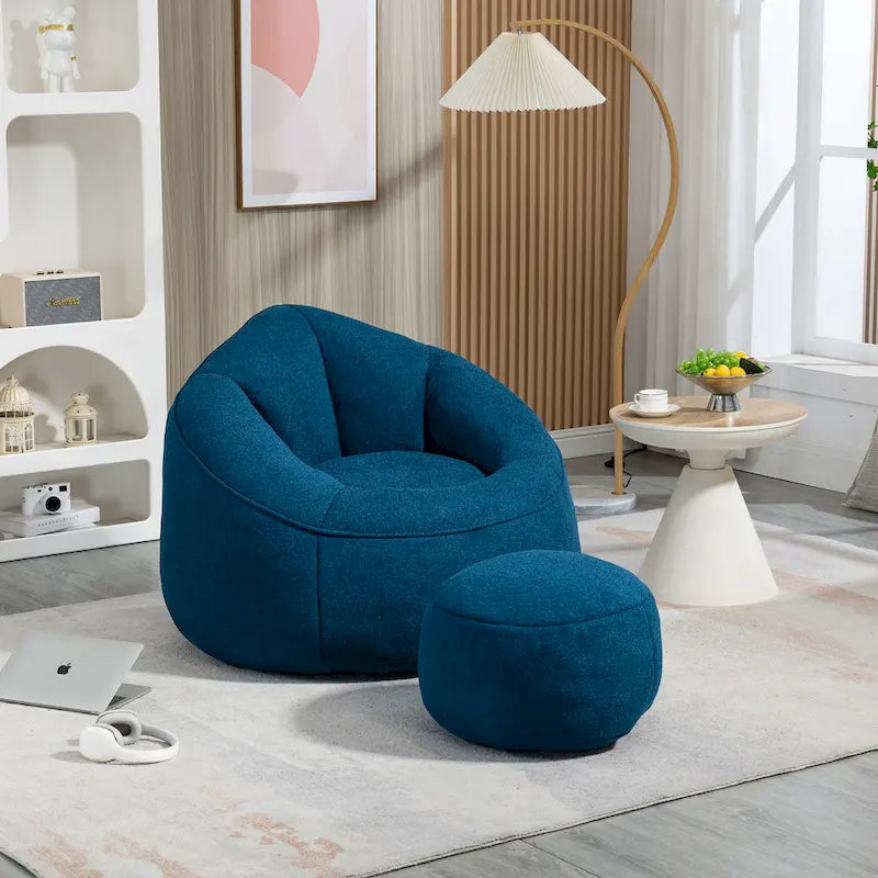 Bean Bag Sofa Chair with Footrest