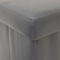 Klappbare Polsterbank mit Stauraum in Gunmetal Gray