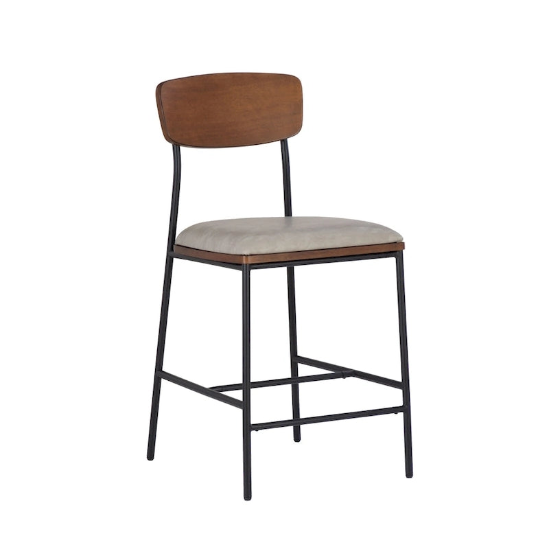 Barhocker Metall Kunstleder 63,5 cm