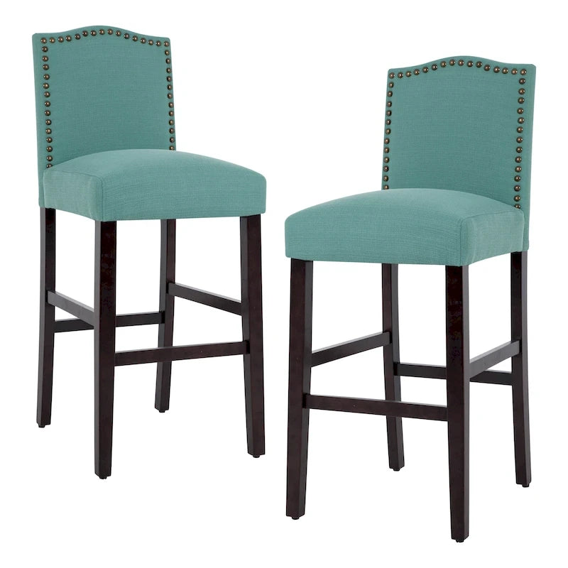 28-Zoll gepolsterte Barhocker, 2er-Set