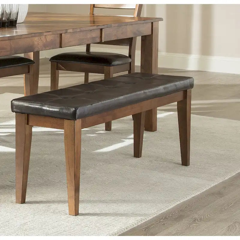 Kona Brandy Padded Backless Dining Bench