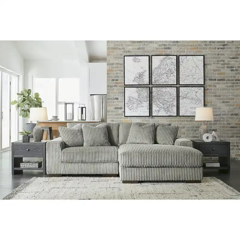 2-teiliges Sektionssofa mit Chaiselongue – 259 B x 178 T x 97 H