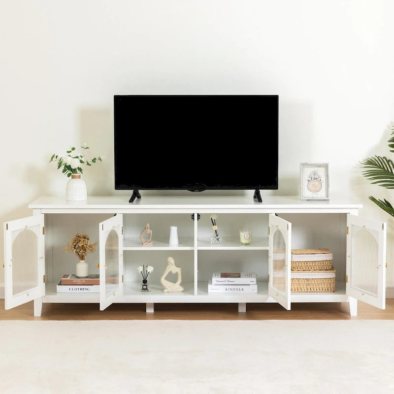 71 Zoll stilvolles TV-Lowboard Unterhaltungscenter
