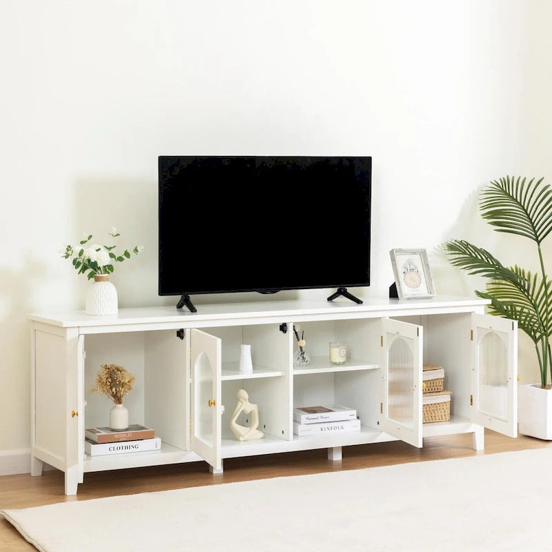 71 Zoll stilvolles TV-Lowboard Unterhaltungscenter