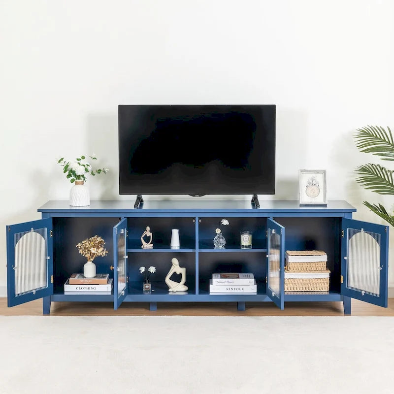71 Zoll stilvolles TV-Lowboard Unterhaltungscenter