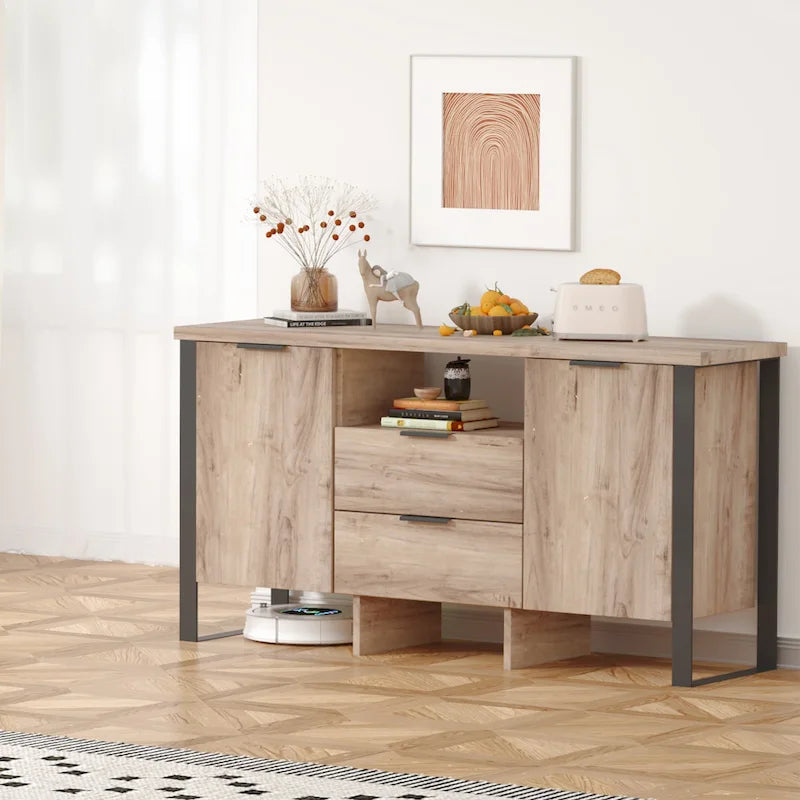 2-türiger TV-Schrank mit 2 Schubladen