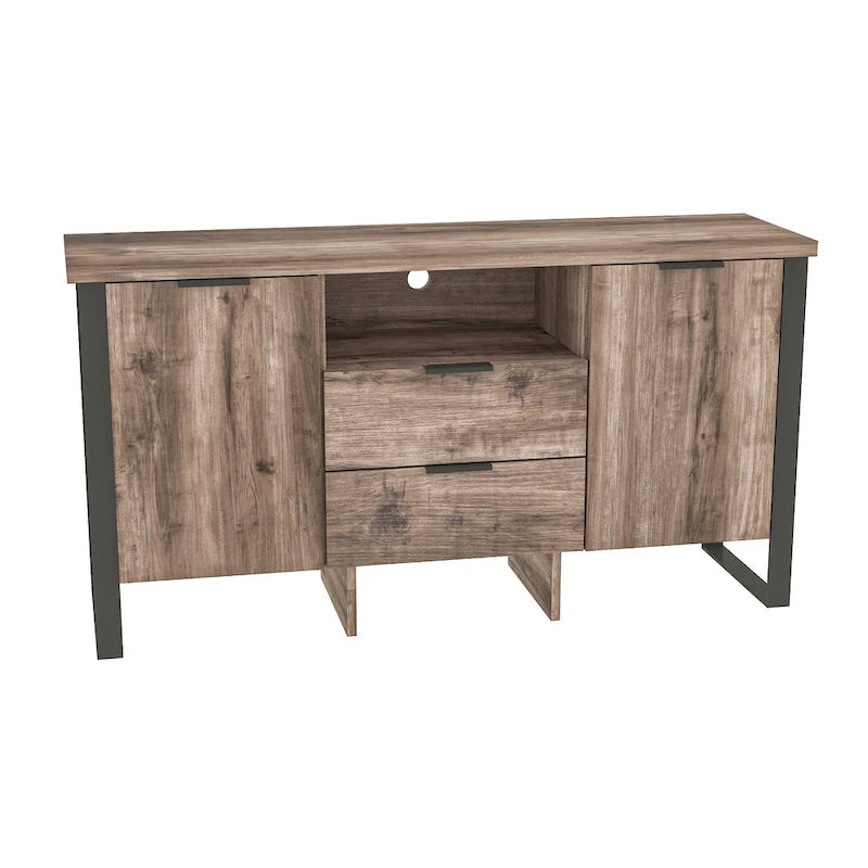 2-türiger TV-Schrank mit 2 Schubladen
