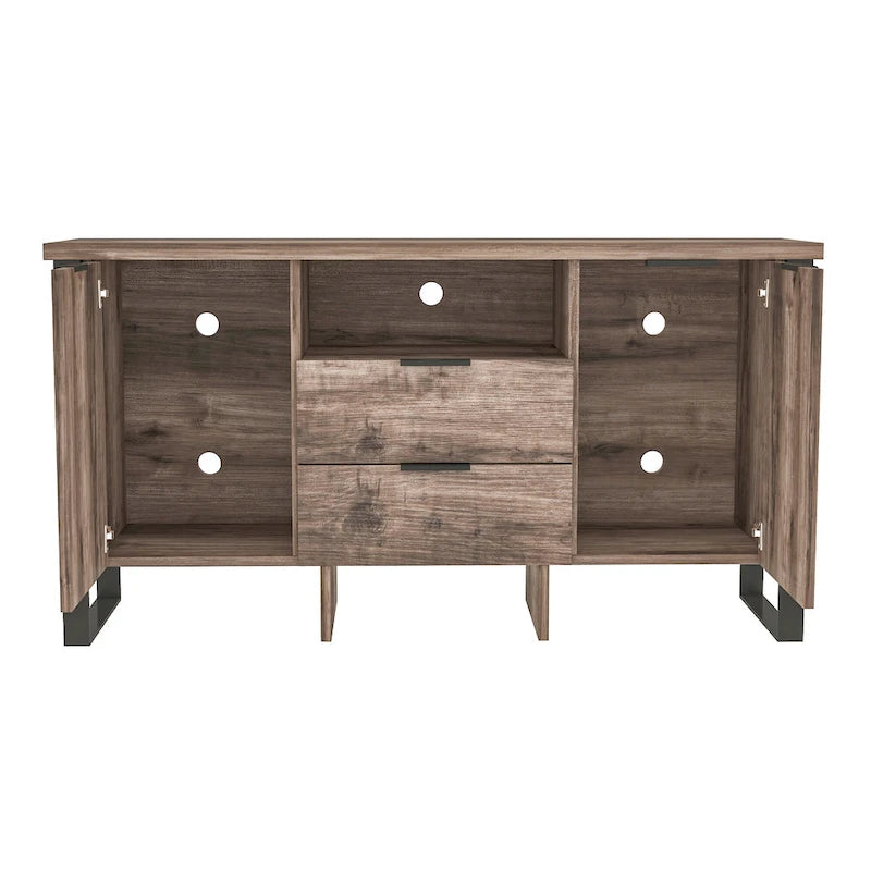 2-türiger TV-Schrank mit 2 Schubladen