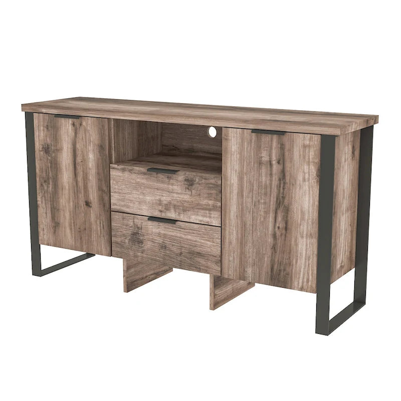 2-türiger TV-Schrank mit 2 Schubladen