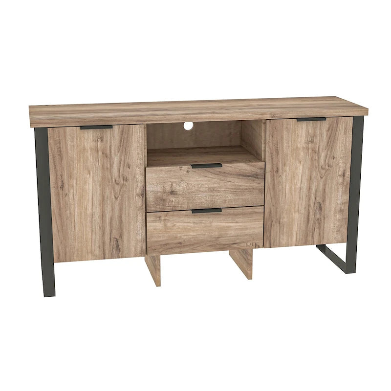2-türiger TV-Schrank mit 2 Schubladen