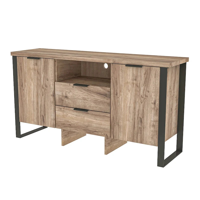 2-türiger TV-Schrank mit 2 Schubladen