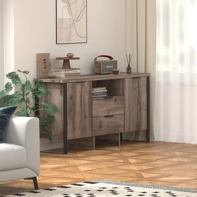 2-türiger TV-Schrank mit 2 Schubladen
