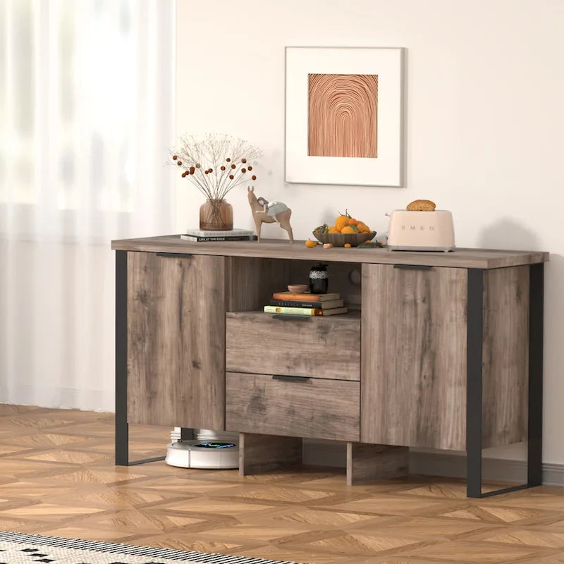 2-türiger TV-Schrank mit 2 Schubladen