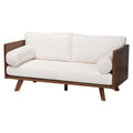 Mid-Century Modern Bouclé-Stoffsofa