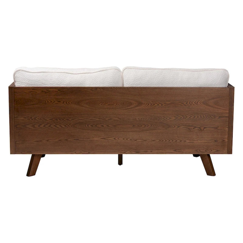 Mid-Century Modern Bouclé-Stoffsofa